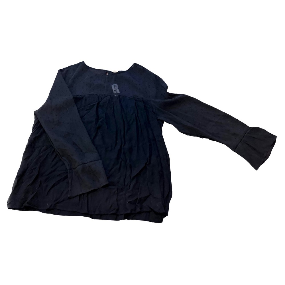 NWT! Old Navy Black blouse with dot detailing, XL.